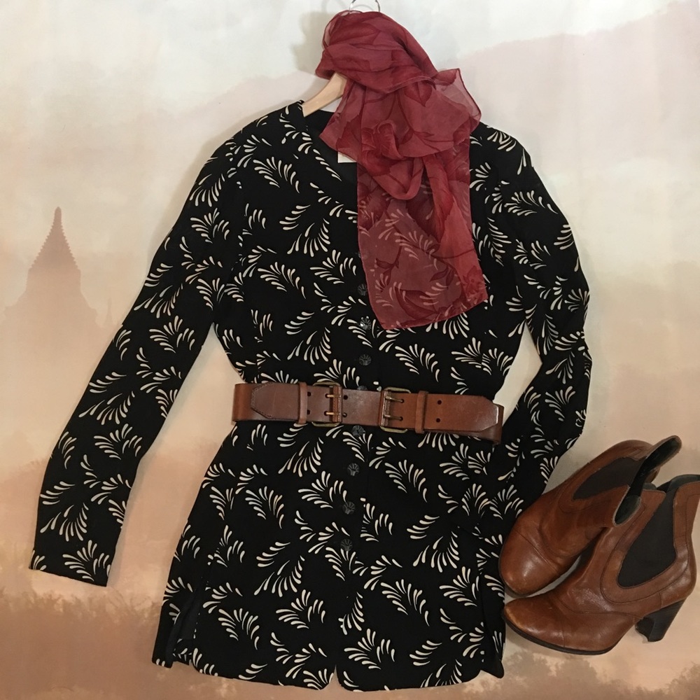 Dana Buchman lightweight long tunic style blazer